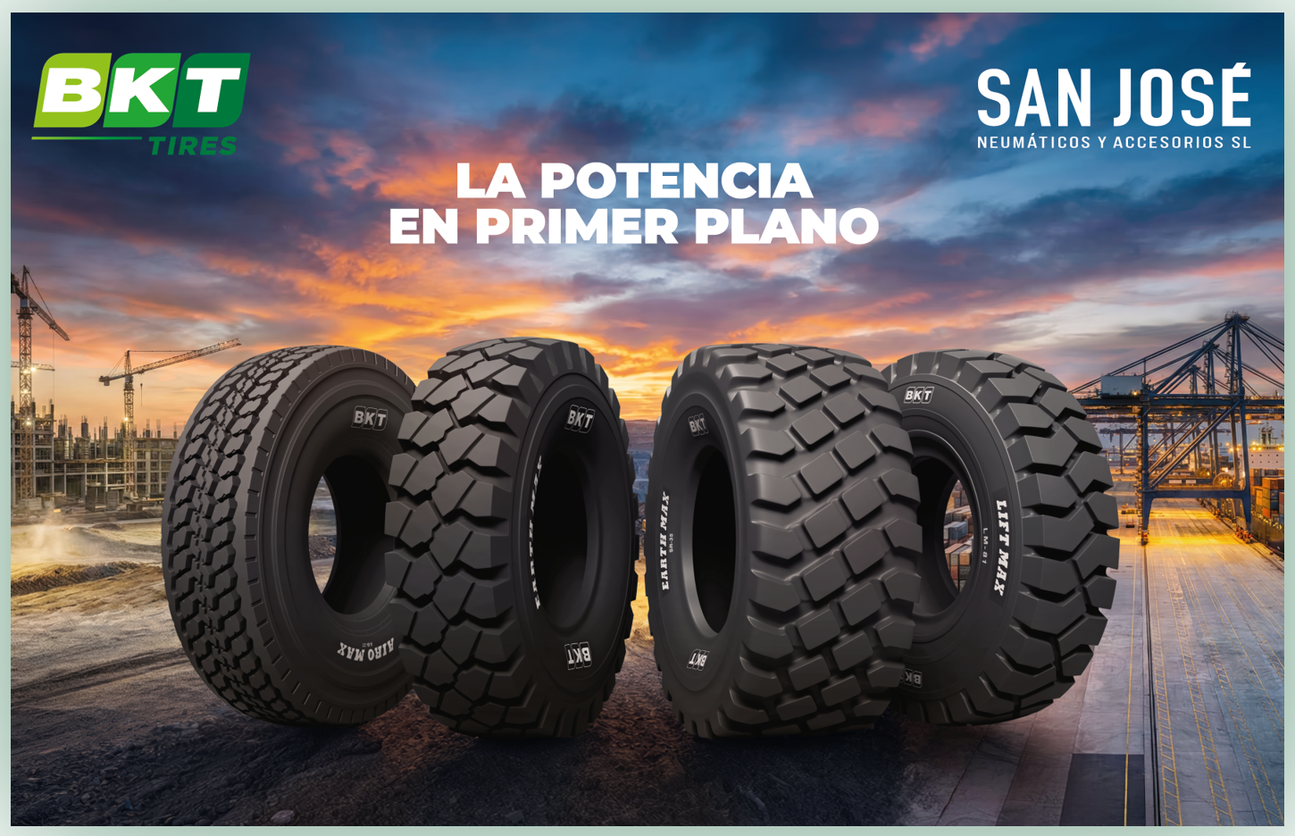 BKT представляет передовые шины для экстремальных условий эксплуатации на выставке SMOPYC 2026